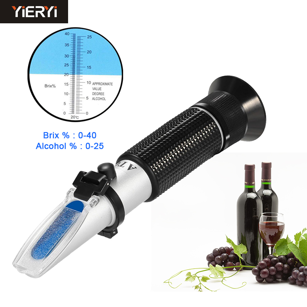 Marine Aquarium Refractometer - 0-40% Brix 0-25% Alcohol Druiven Wijn