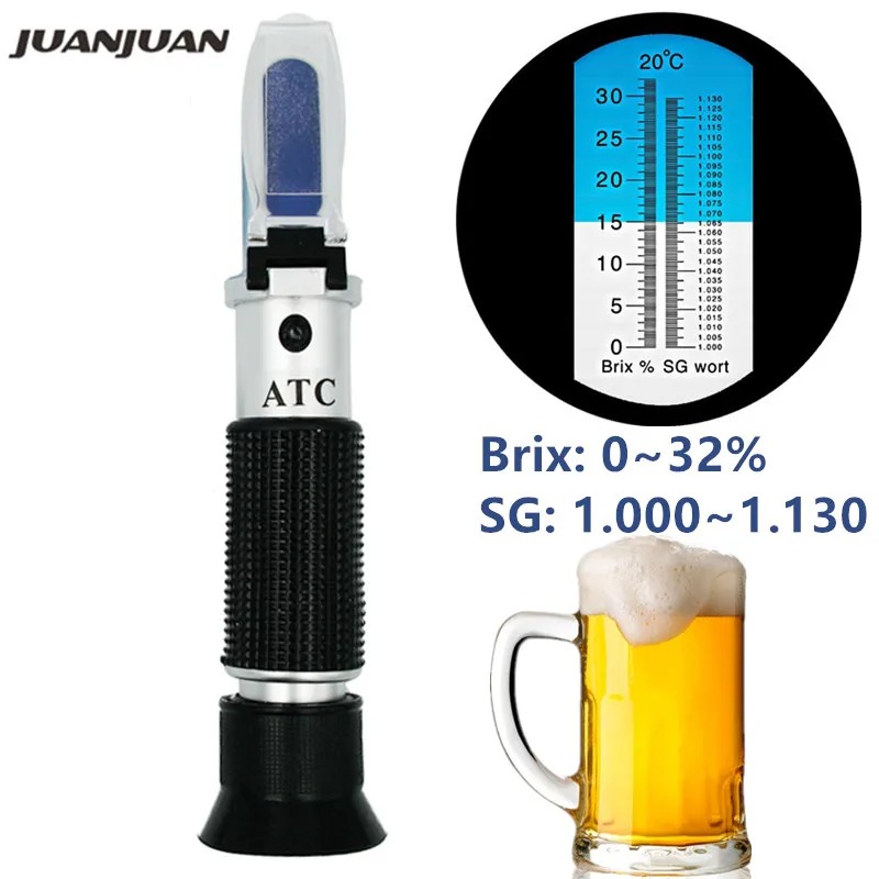 Marine Aquarium Refractometer - Bier Wort Refractometer 0-32% Brix Wijn