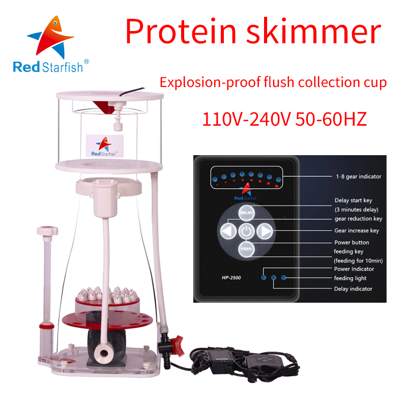 Protein Skimmer Hang On - 110-240V Rode Zeester Aquarium Interne Eiwit