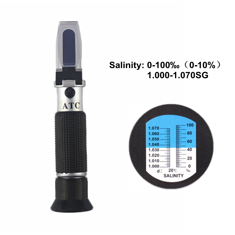 Marine Aquarium Refractometer - Zoutgehalte Refractometer 0-10% 1.000-1.070SG Optische Salometer