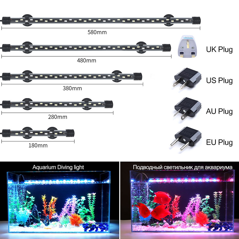Marine Aquarium Led - 90-260V Aquarium Licht LED Waterdicht Aquarium