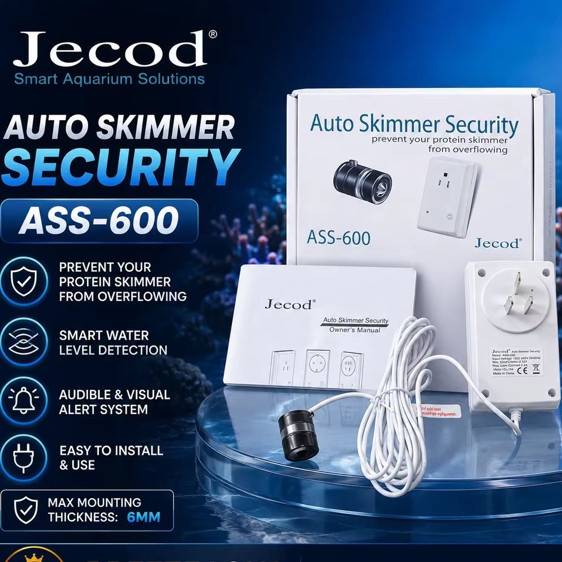 Protein Skimmer Hang On - Jebao ASS-600 220V Explosieveilige Slimme Aquarium
