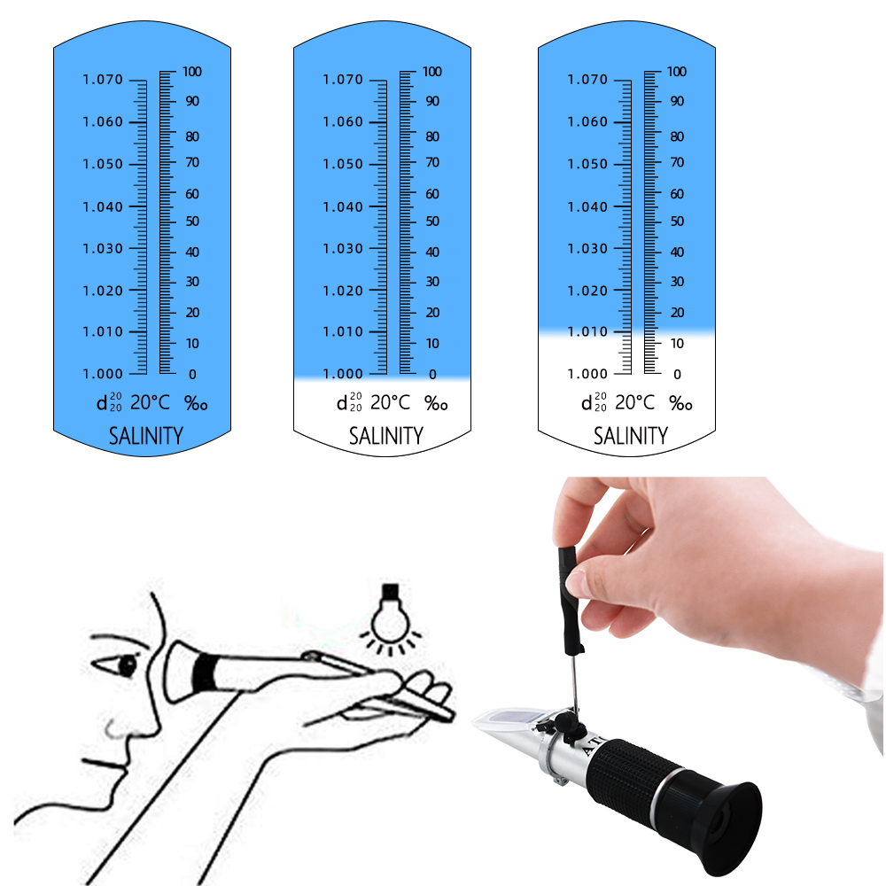 3 In 1 Handheld 0-10% Zoutgeha - Marine Aquarium Refractometer recensie en prijs