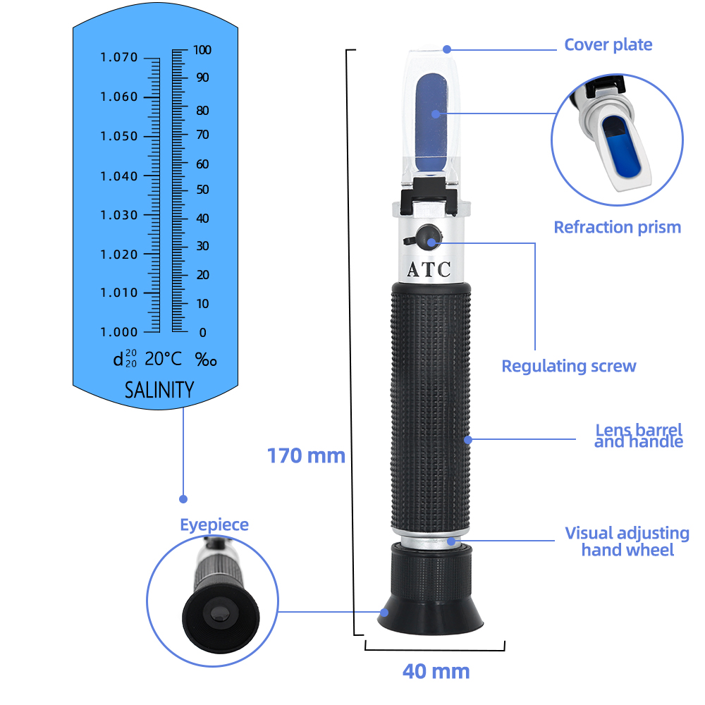3 In 1 Handheld 0-10% Zoutgeha - Marine Aquarium Refractometer recensie en prijs