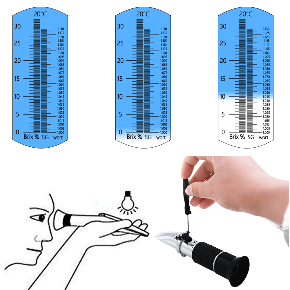 Bier Wort Refractometer 0-32%  - Marine Aquarium Refractometer recensie en prijs